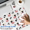 thumbnail image 4 of Long Mouse Pads for Desk,White Cow Dot Pattern Desk Mats on Top Of Desks, Desk Mouse Pad Extra Large with 3mm Non-Slip Base and Stitched Edge for Gaming,Office,Work,Home 31.5"x11.8", 4 of 6