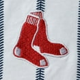thumbnail image 3 of Infant White Boston Red Sox Pinstripe Power Hitter Coverall, 3 of 3