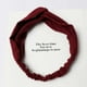 thumbnail image 3 of Diademas elásticas Qarigey con nudo para mujer Vino rojo, 3 of 6
