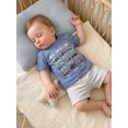 thumbnail image 5 of BemeyourBBs God Says I Am Toddler Baby Boy Summer Outfit Kids Baby Boy Christening Clothes Short Sleeve Vehicle Letters Print Summer T Shirt Tops Clothes, 5 of 9