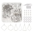 thumbnail image 1 of Kit de fabricación de aretes de 196 Uds., partes traseras de aretes de goma transparente, ganchos para aretes, anillos de salto para fabricación de Zulema Ganchos para hacer aretes, 1 of 8