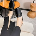 thumbnail image 3 of CHICVOMEY Women Flats Slip On Mules for Women Mules & Clogs Memory Foam Insole Low Heel Mule Casual Flats Comfort Mule Flats for Office, 3 of 9