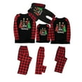 thumbnail image 5 of Penkiiy Matching Christmas Pajamas For Family Xmas Holiday Pjs Elf Plaid Sleepwear Outfit Sets For Women/Men/Couples/Adult M Black, 5 of 6
