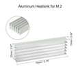 thumbnail image 2 of Uxcell M.2 Aluminum Heatsink 70 x 22 x 10mm E-Shape for 2280 SSD, 2 of 3