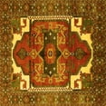 thumbnail image 1 of Ahgly Company Indoor Square Persian Yellow Traditional Area Rugs, 8' Square, 1 of 4