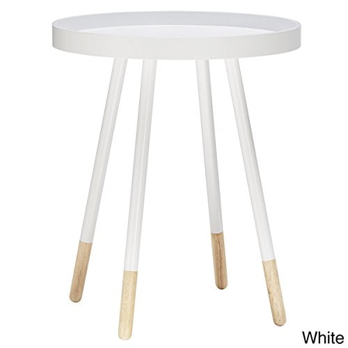 Tall Metal Table Legs And Wood Tray, Tall Round Accent Table