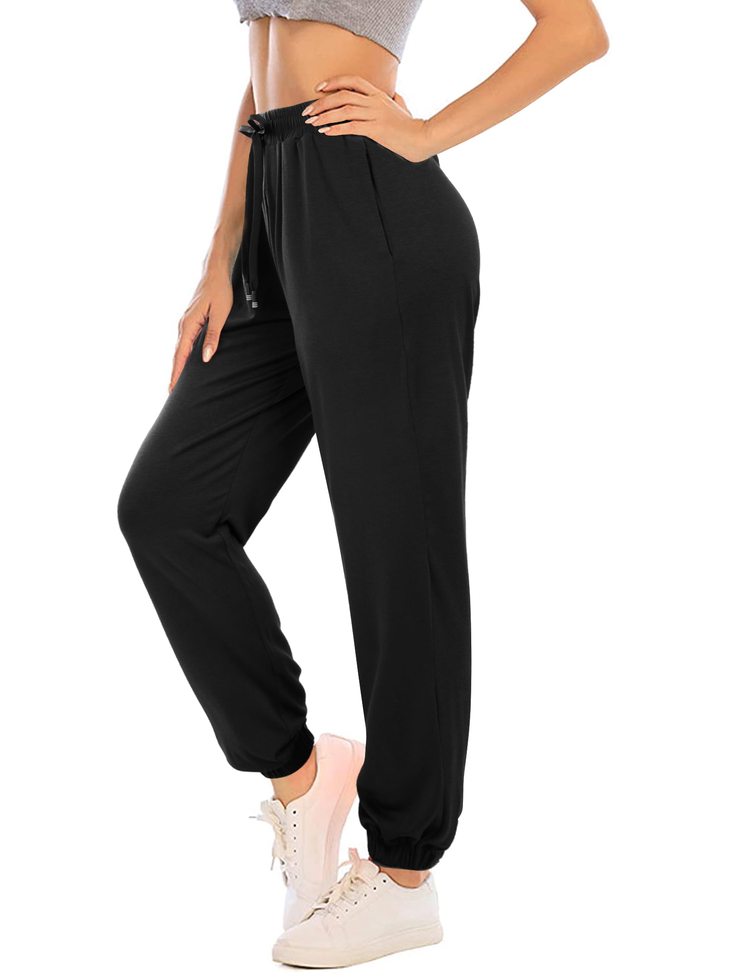 Hessimy Womens Joggers Sweatpants,Womens Active Workout Joggers Drawstring Lounge Pants Sweatpants with Pocket 