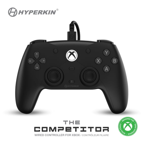 Accesorio Xbox: Hyperkin The Competitor Mando con cable blanco - Compatible con PC - Con licencia oficial de Xbox