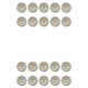 thumbnail image 3 of Guardurnaity 100 piezas botones de abeja amor 2 agujeros sujetadores hechos a mano manualidades DIY botón decoraciones ropa de costura 20mm/amor 20mm/Amor 2Conjunto, 3 of 6