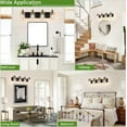 thumbnail image 2 of Bathroom Light Fixtures Bathroom Vanity Light 4-Light Bathroom Lights over Mirror with Clear Glass Shade for Kitchen Living Room Bedroom, 2 of 6