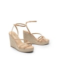 thumbnail image 4 of Sandalia DREAM PAIRS SDPW2421W Nude Plataforma Cuña 10, 4 of 7