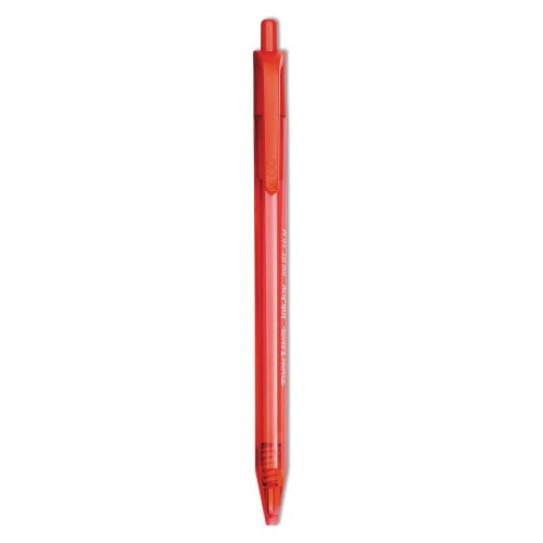 New Paper Mate InkJoy 100 RT Retractable Ballpoint Pen, Medium 1mm, Red Ink/Barrel, Dozen,Each