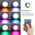 thumbnail image 2 of Rosnek LED Recessed Pot Light Dimmable Downlight RGB 16 Colors Changing Remote Control Atmosphere Downlight, 2 of 9