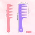 thumbnail image 4 of OPALESQUE 2 Pcs Mini Comb Travel Comb Small Wide Tooth Comb Mini Wide Tooth Comb Travel-Size Detangling Combs Portable Plastic Combs for Styling Curly, Long, Wet Hair, 4 of 7