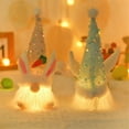 thumbnail image 3 of 1 Pack Lighted Bunny Easter Gnomes Plush Decorations, Handmade Mini Scandinavian Swedish Tomte,Spring Sequin Light Up Elf Holiday, Battery Operated Easter Day Gift Tabletop Ornament, 3 of 7