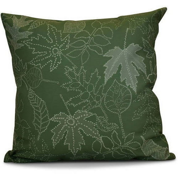 Simply Daisy 16" x 16" Dotted Leaves Floral Print Pillow