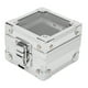 thumbnail image 3 of Caja de almacenamiento de brocas para uñas, 25 agujeros, diseño de bloqueo de concha transparente, brocas para uñas a prueba de polvo, contenedor de escritorio plateado, 3 of 5