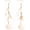 White, variant on Bohemian Seashell Conch Earrings - Beach Shell Long Dangle for Women - Baroque Pearl Summer Boho accessories for Ladies - Ocean Sea Snail Earrings