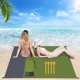 thumbnail image 2 of Al aire libre Camping Picnic Mat Bolsillo portátil plegable Estera de la playa del color a juego, 2 of 4