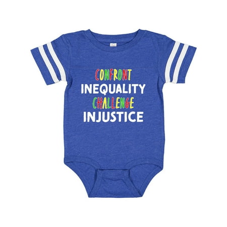 

Inktastic Confront Inequality Challenge Injustice Green Yellow Red Gift Baby Boy or Baby Girl Bodysuit