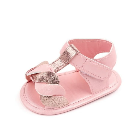 

GEZHEN Comfy Summer Girls Sandals Baby Cute Flowers Walking Flat Shoes Non Slip Lightweight Breathable Shoes with Adjustable Straps