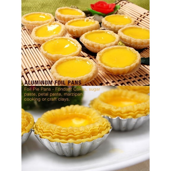 LAFGUR 10Pcs Aluminum Egg Tart Mold Baking Tools For Cakes 70mm bakeware Mould Kitchen Pastry Tools