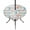Grey Blue Orange, variant on Round Outdoor Tablecloth with Umbrella Hole and Zipper, Teal Red Coastal Tablecloth with Elastic Waterproof, Nautical Seahorse Beach Coral Starfish Beige Patio Table Covers for 55" - 60" Pool Tables