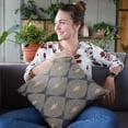 thumbnail image 2 of Plutus 26" x 26" Cubes Diamond Luxury Throw Pillow in Blue, 2 of 9