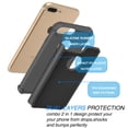 thumbnail image 4 of iPhone 7 Plus Case,[Purple/Black], 2-Piece Shockproof Rugged Rubber Anti-Slip Plastic Hard Case Cover For iPhone 7 Plus 5.5 Inch, 4 of 4