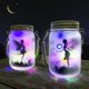 thumbnail image 1 of Schmetterlingsfee Im Einmachglas, Mostof 2 Stck Hngend Solar Laterne Lichter Fr Auen, Ip44 Wasserdicht Gartenleuchte Fr Draue (fee-farbe), 1 of 5