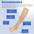 thumbnail image 6 of 2 Pairs Open Toe Zipper Medical Sport Copper Compression Socks With Anti-slip Silicone for Women & Men Circulation 15-20 mmHg is Best Support for Athletic Running Cycling, Nursing, Travel, 6 of 6