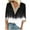 #0193-Black, variant on Sokhug Womens Summer Tops 2026 Dressy Casual Lace V Neck 3/4 Sleeve Shirts Trendy Printed Crochet Blouses Cute Boho Outfits
