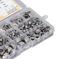 thumbnail image 2 of Ensemble de 290 Pcs de Fixations en Acier Inoxydable 304: Écrous de Verrouillage en Nylon M4-M12 (DIN985) et Rondelles Plates (DIN125) - Assortiment Résistant à la Corrosion pour Meubles, Machinerie, Projets de Bricolage et Réparations Électroniques avec, 2 of 6