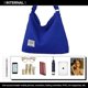 thumbnail image 3 of Hobo Bag, Women's Canvas Handbag Crossbody Bag Beach Bag Simple Shoulder Bag Ladies Large Cotton Tote Handbag Girls Shopping Bag for Travel Daily Use, 3 of 4