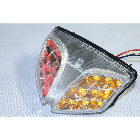 HTT Motorcycle Clear Led Tail Light Brake Light with Integrated Turn Signals Indicators For Suzuki 2008-2013 GSXR 600 750/2008-2013 GSXR 1000