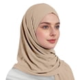 thumbnail image 4 of Daznico Scarf for Women, Elegant Chiffon Pearl Scarf Wrap Shawl for Summer Lightweight Versatile Headband Neckwear, 4 of 6