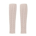 thumbnail image 7 of IDALL Socks for Women,Crew Socks Fashion Women Winter Warm Leg Warmers Knitted Crochet Long Socks Ankle Socks,No Show Socks Beige, 7 of 7