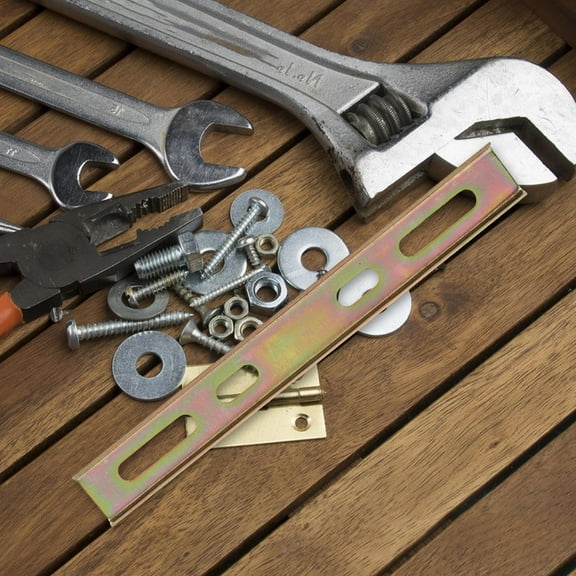 TAILTOSS 1Set Metal Motorcycle Rear Luggage Box Base Adapter for Scooter Hitch Trunk Floor Panel Kit 19.9x2.5x0.5in