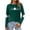 Z1 Green-3, variant on Womens Tee St. Patrick'S Day Heart Shaped Four Leaf Long Sleeve Womens Knit Tops,Green-2,XL