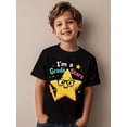 thumbnail image 3 of Girls & Boys "Star Theme Cotton Graphic Tees, Back To School Clothes Girls, Casual Style Summer Shirts With Cartoon Star Pattern, Gift For First Day of School, Round Neck Short Sleeve T-Shir, 3 of 6