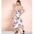 thumbnail image 3 of Women Plus Size High Waist Boho Floral Cold Shoulder Split Maxi Dress, 3 of 8