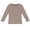 Khaki, variant on Long Sleeve Girls Shirts Crewneck Ribbed Knit Stretch Shirt Soft Casual Layering Girls Tops Size 15-16 Years
