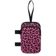 thumbnail image 2 of COEQINE Forearm Crutch Bag with 2 Zipper Pouch Rose Pink Leopard Print Walking Cane Accesories, Zipper Pouch, Hands-Free, Organize Daily Essentials, for Seniors Men Women, 2 of 7