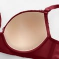 thumbnail image 3 of CLOISE Womens Bras with Underwire Push up Plus Size Underwire Padded No Zipper Daily Bras Red L-5XL, 3 of 4