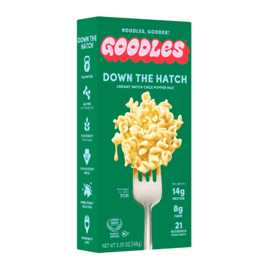 Goodles Mac & Cheese Down the Hatch Noodles, Cheddar Chile Popper, Fusilli, Shelf-Stable, 5.25 oz (Pack of 4)