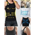 thumbnail image 3 of FOCUSNORM Mens Slimming Vest Body Shaper Slim Chest Belly Waist Compression Shirt S-XXL, 3 of 7