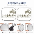 thumbnail image 6 of Daiia Cowboys Riding A Horse Near A Tree 2PCS Car Windshield Sun Shade, Foldable Sun Shield for Car Front Window, Auto Sun Blocker Visor Protector Universal for Truck SUV Pickup-Small, 6 of 7
