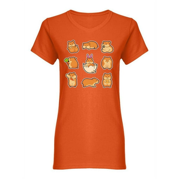 Hamster Poses Shaped T-Shirt Women -Image by Shutterstock, Female x-Large