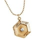 thumbnail image 5 of Collar con medallón de foto, hexagonal, con colgante, Navidad Oro, 5 of 7