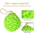 thumbnail image 3 of Paquete de 3 esponjas de baño naturales, esponja de ducha de lufa, esponja exfoliante para limpieza corporal, esponja corporal para hombres, mujeres y niños, 3 of 5